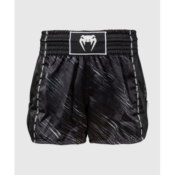 Муай Тай Шорти -Venum Rapid Muay Thai Shorts - Black/Grey-White​
